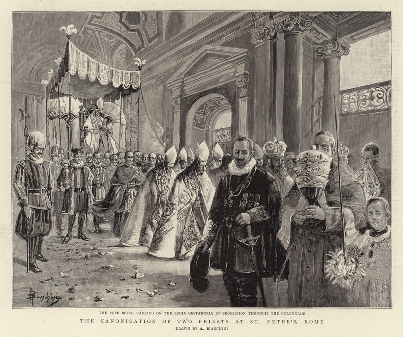 De canonisatie van twee priesters in St. Pieter