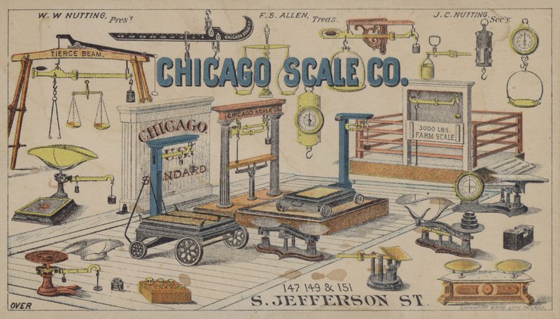Chicago Scale Co door American School