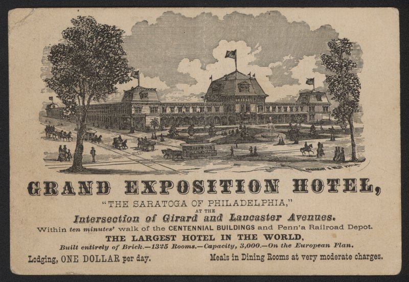Grand Exposition Hotel, Philadelphia door American School