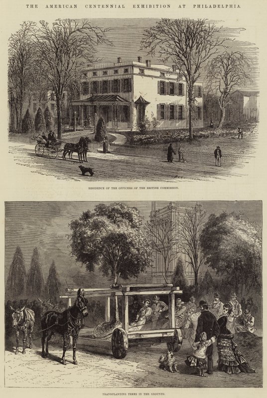 De Amerikaanse Eeuwtentoonstelling in Philadelphia door American School