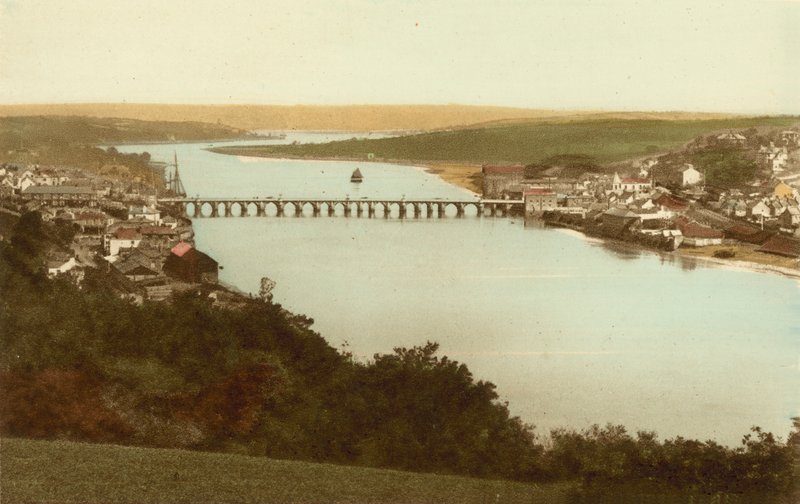 Bideford, de Rivier door English Photographer