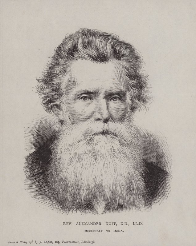 Alexander Duff, Schotse missionaris in India door English School