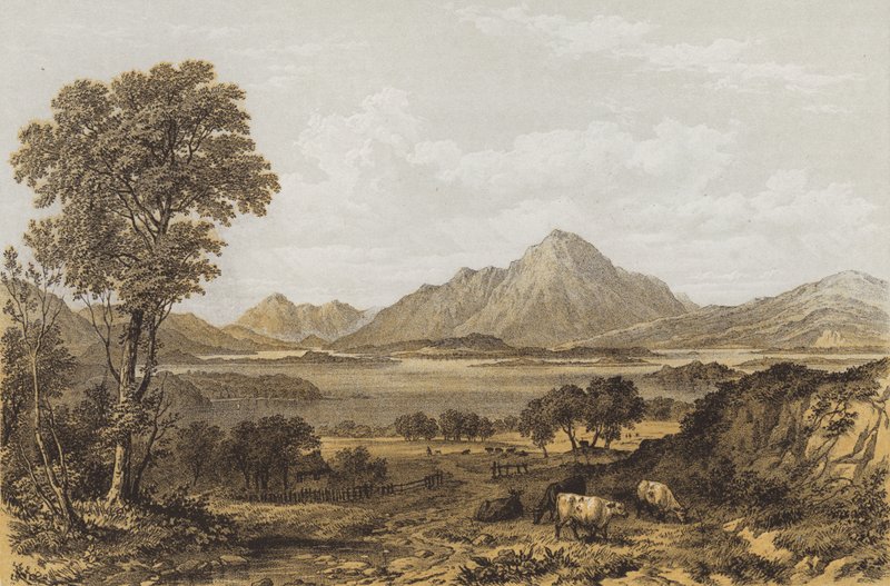Uitzicht op Loch Lomond vanuit het zuiden door English School