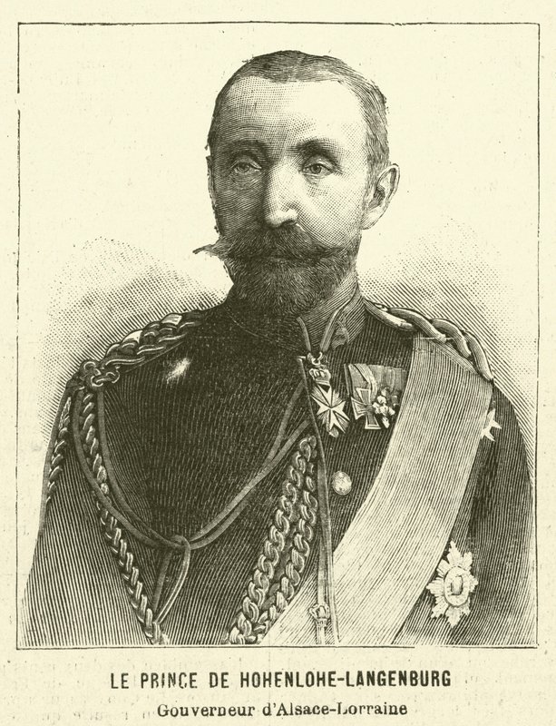Hermann, Prins van Hohenlohe-Langenburg, Duitse Gouverneur van Elzas-Lotharingen door French School