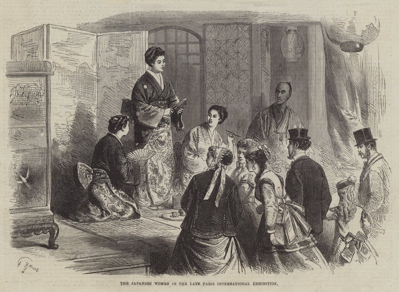 De Japanse Vrouwen op de Laatste Internationale Tentoonstelling van Parijs door French School