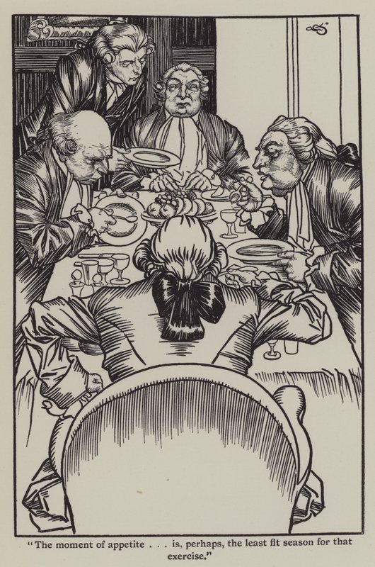 Illustratie voor The Essays of Elia door Charles Lamb door A. Garth Jones