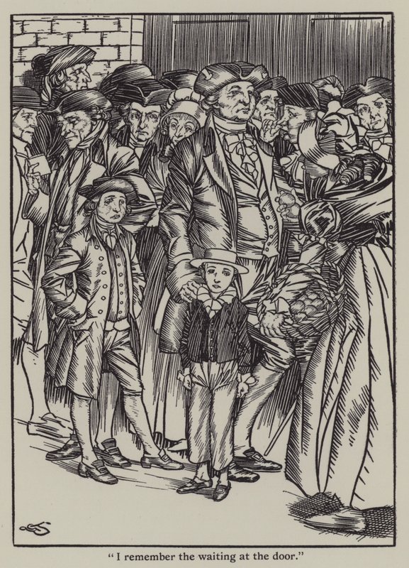Illustratie voor The Essays of Elia door Charles Lamb door A. Garth Jones