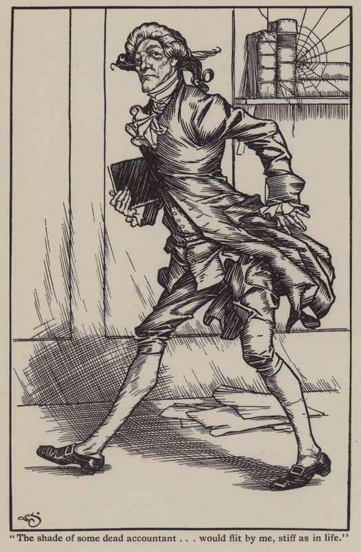 Illustratie voor The Essays of Elia door Charles Lamb door A. Garth Jones