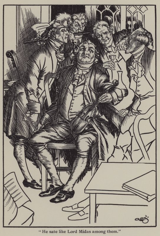 Illustratie voor The Essays of Elia door Charles Lamb door A. Garth Jones