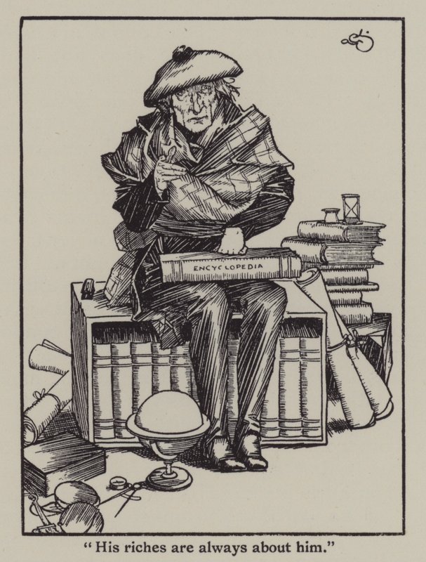 Illustratie voor The Essays of Elia door Charles Lamb door A. Garth Jones