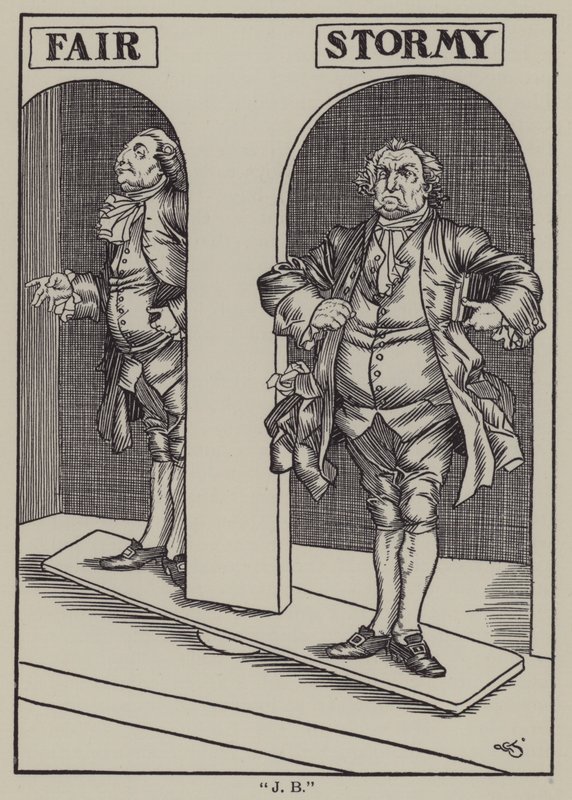 Illustratie voor The Essays of Elia door Charles Lamb door A. Garth Jones