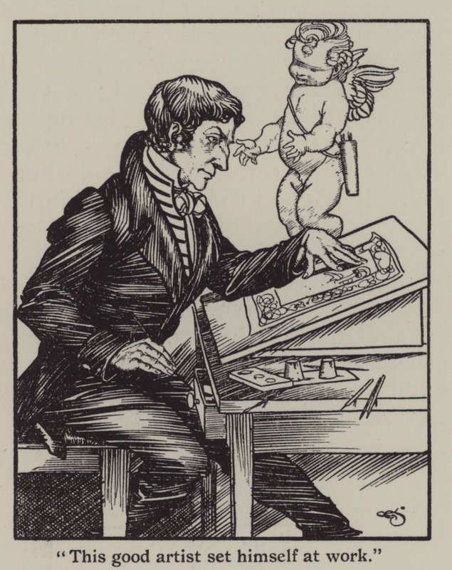 Illustratie voor The Essays of Elia door Charles Lamb door A. Garth Jones