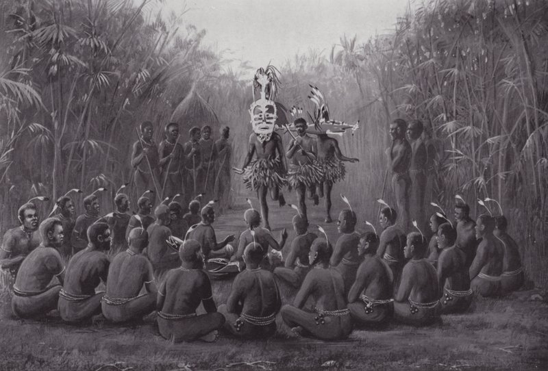 Inwijdingsceremonie in de Torres Straits door A. Trevor Haddon