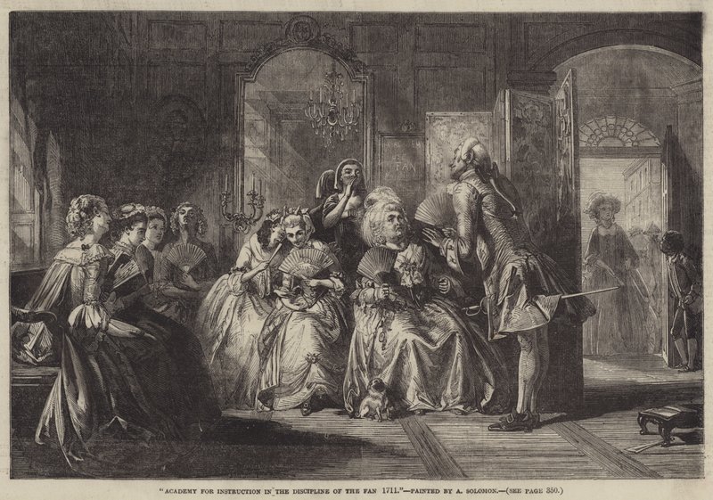 Academie voor instructie in de discipline van de waaier, 1711 door Abraham Solomon