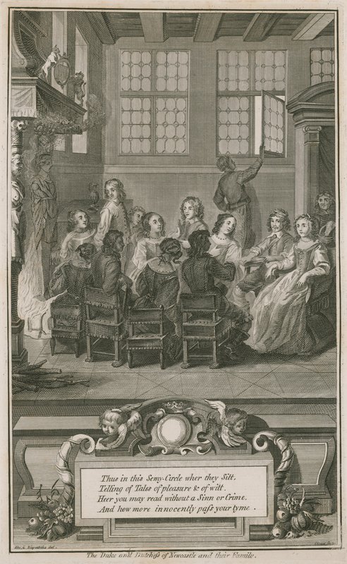 De hertog en hertogin van Newcastle en hun familie door Abraham van Diepenbeeck
