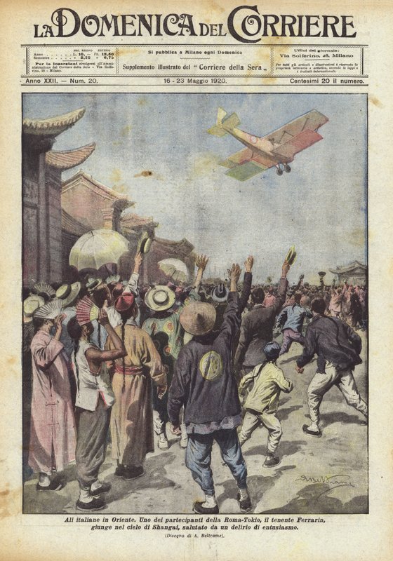 Italiaanse vleugels in het Oosten door Achille Beltrame