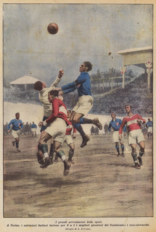 De grote sportevenementen door Achille Beltrame