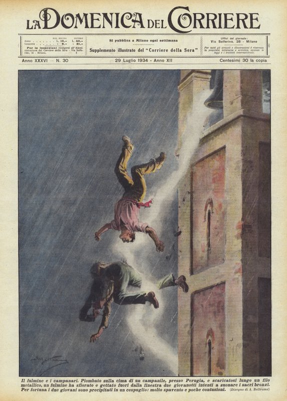 De bliksem en de klokkenluiders door Achille Beltrame