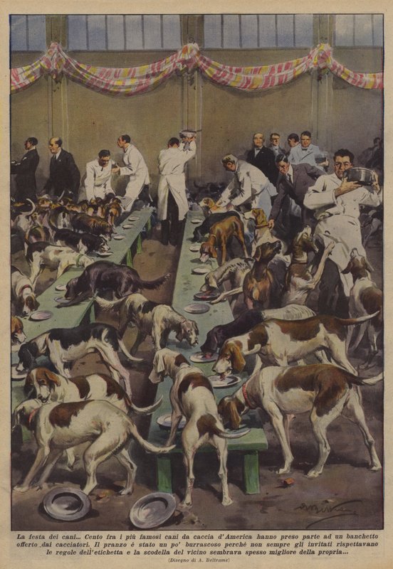 Het feest van de honden door Achille Beltrame