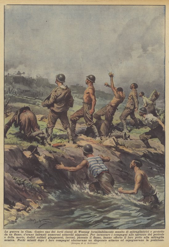 De oorlog in China door Achille Beltrame