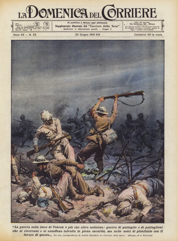 De oorlog aan de linies van Tobruk is vooral 