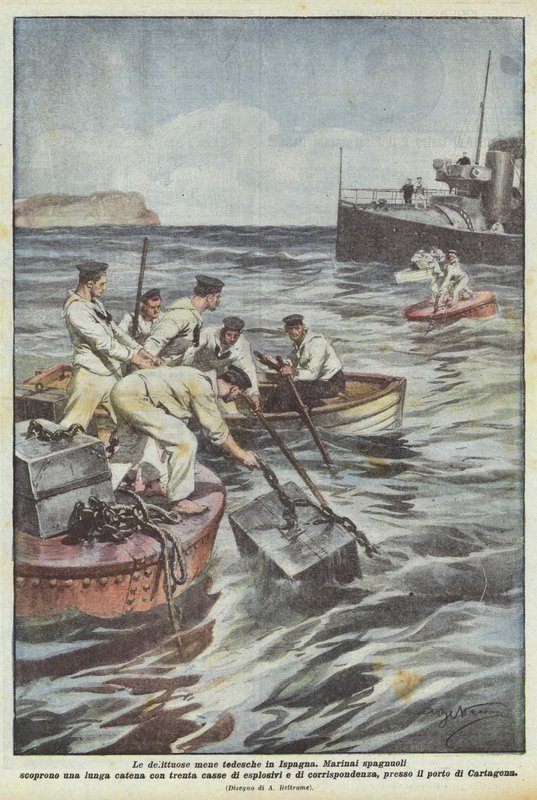 De misdadige Duitse intriges in Spanje door Achille Beltrame