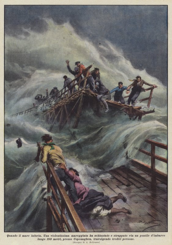 Wanneer de zee woedt door Achille Beltrame