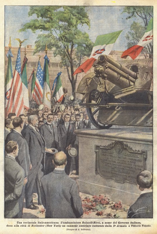 Een Italiaans-Amerikaanse ceremonie door Achille Beltrame