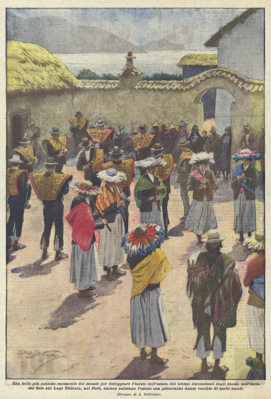 Een van de oudste ceremonies ter wereld om het begin van de zomer te vieren door Achille Beltrame