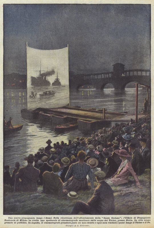 Een nieuwe propaganda langs de rivieren door Achille Beltrame