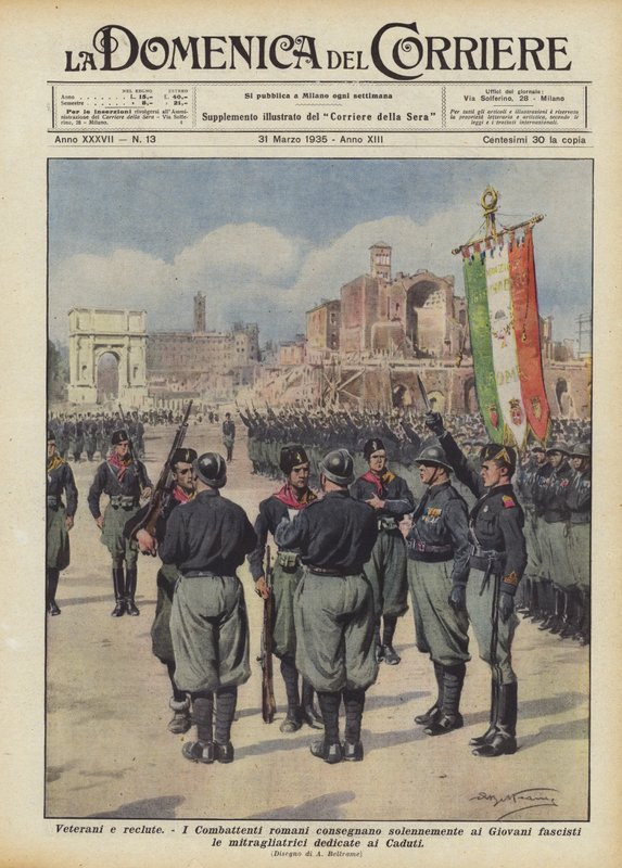 Veteranen en rekruten door Achille Beltrame