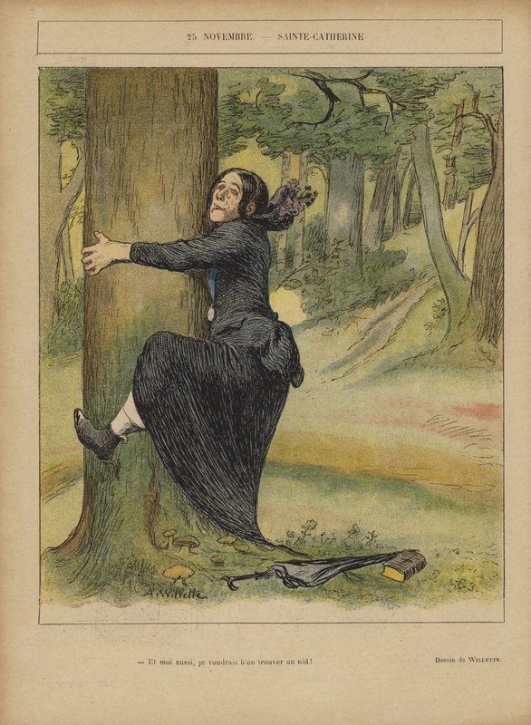 Illustratie voor Le Rire door Adolphe Leon Willette