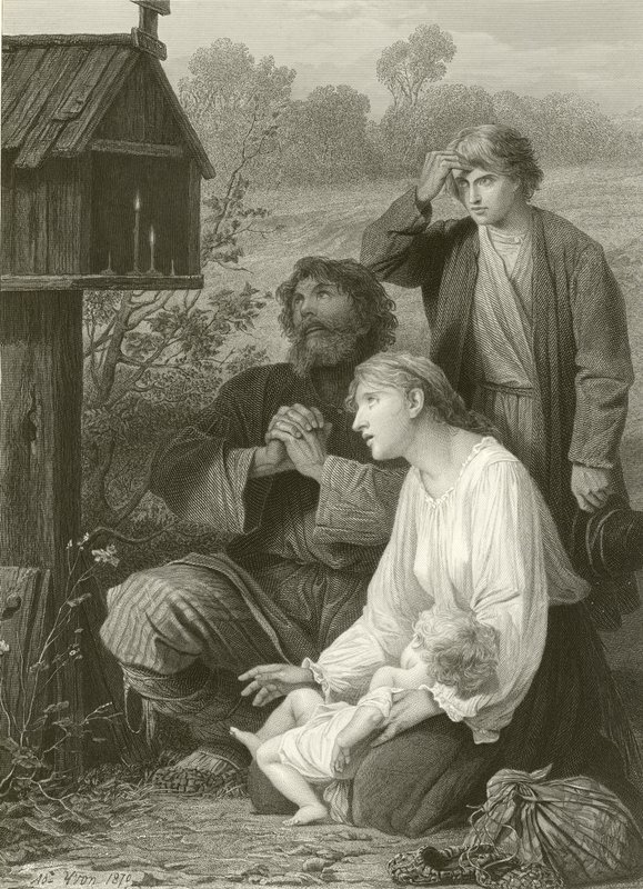 Een heiligdom in Rusland door Adolphe Yvon