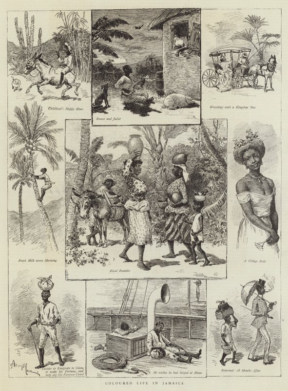 Gekleurd Leven in Jamaica door Adrien Emmanuel Marie