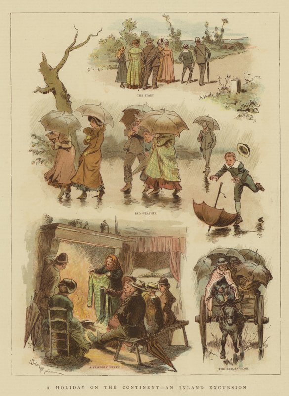 Een Vakantie op het Continent, een Binnenlandse Excursie door Adrien Emmanuel Marie