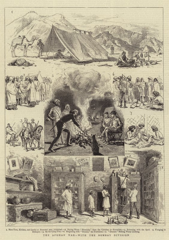 De Afghaanse oorlog, met de Bombay-divisie door Adrien Emmanuel Marie