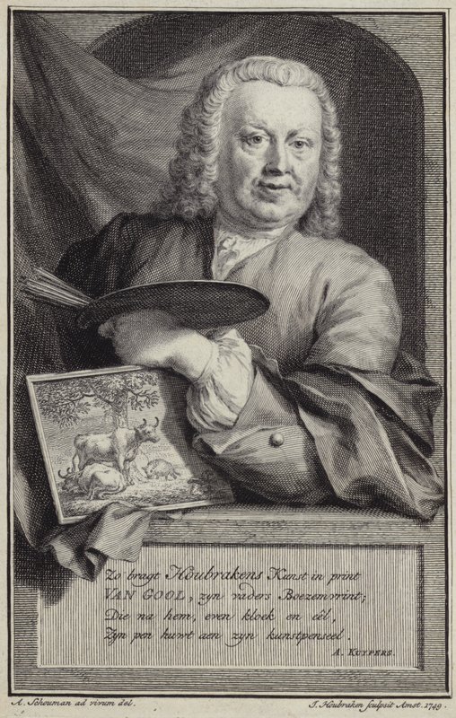 Portret van Jan van Gool door Aert Schouman