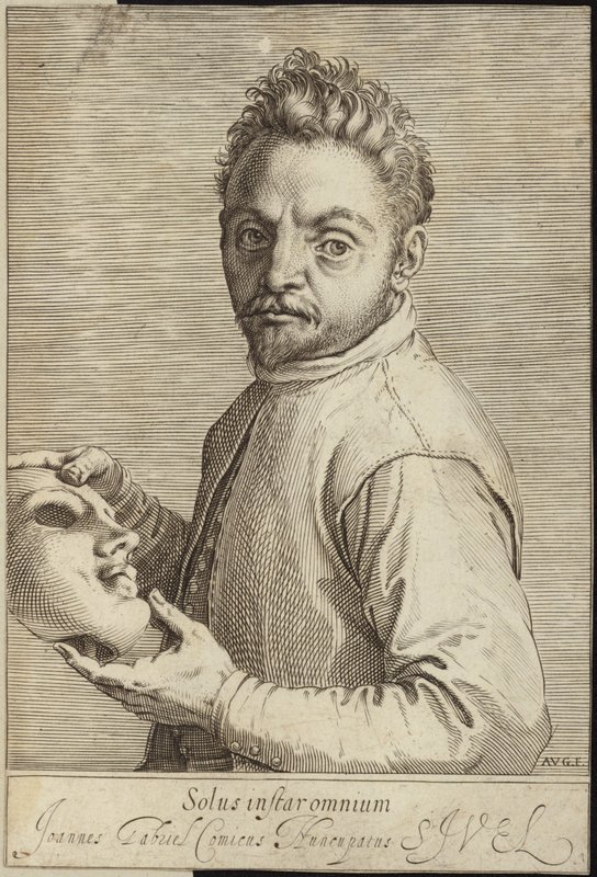 Portret van Giovanni Gabrielli door Agostino Carracci