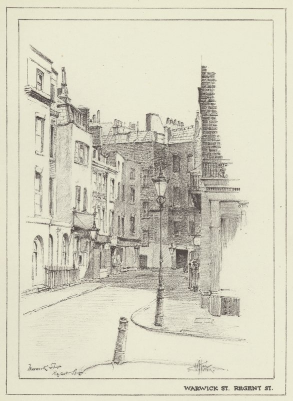 Warwick Street, Regent Street door Alan Stapleton