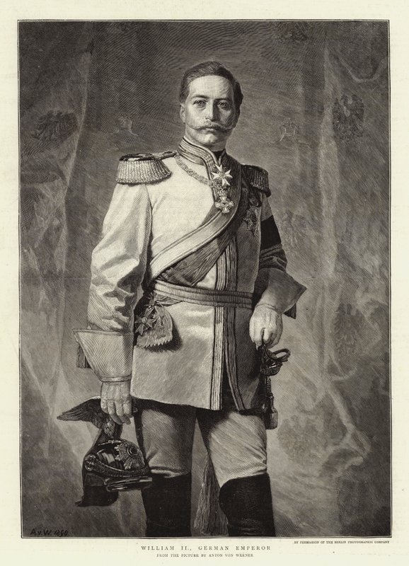 Wilhelm II, Duitse Keizer door Albert Sauvert