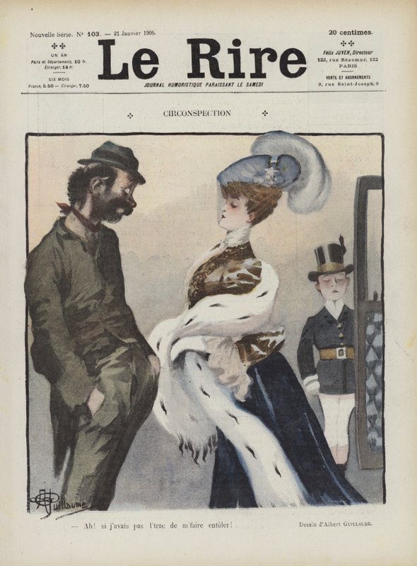 Illustratie voor Le Rire door Albert Guillaume