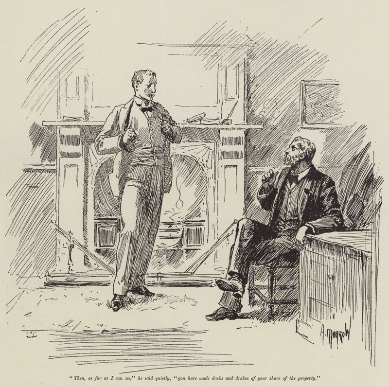 Hun oom uit Californië, door Bret Harte door Albert Morrow