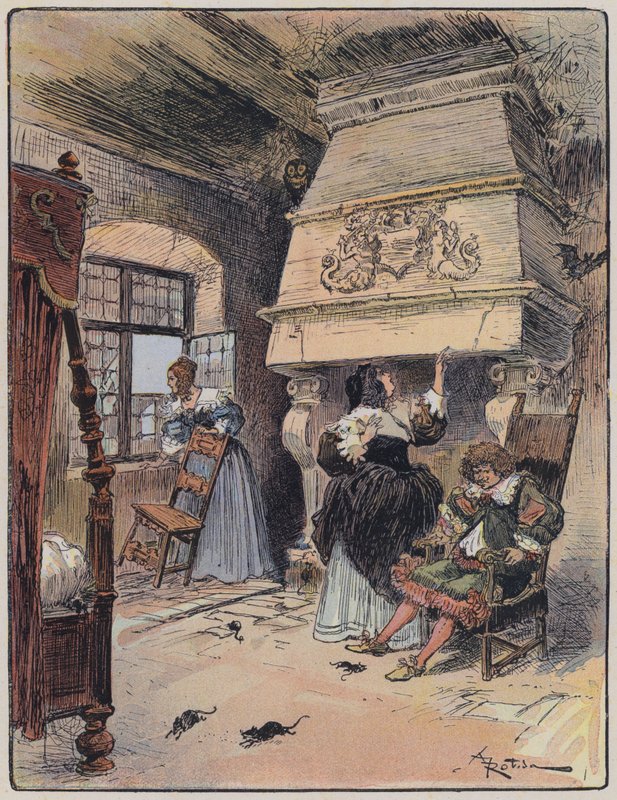 Illustratie voor Le Capitaine Bellormeau door en geïllustreerd door A Robida door Albert Robida