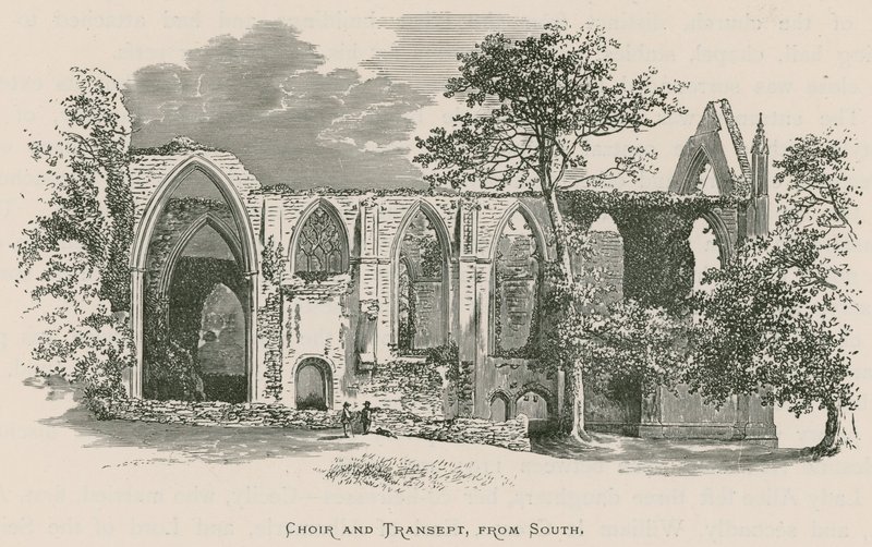 Bolton Priory, Koor en Transept, vanuit het zuiden door Alexander Francis Lydon
