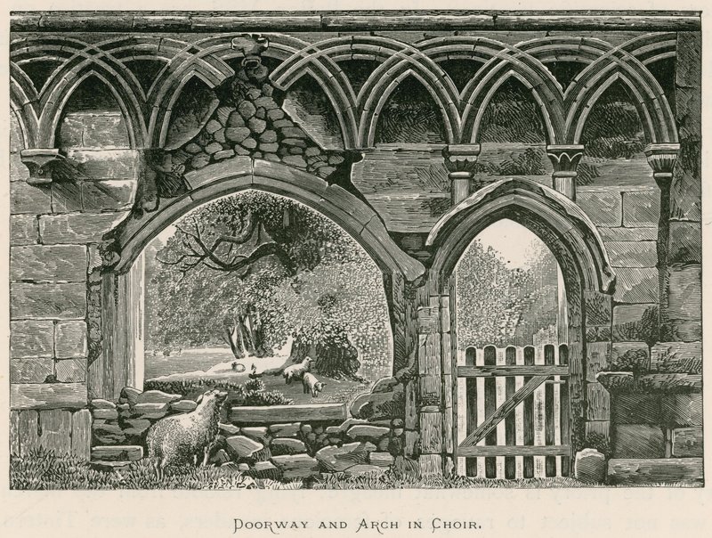 Bolton Priory, Deur en Boog in het Koor door Alexander Francis Lydon
