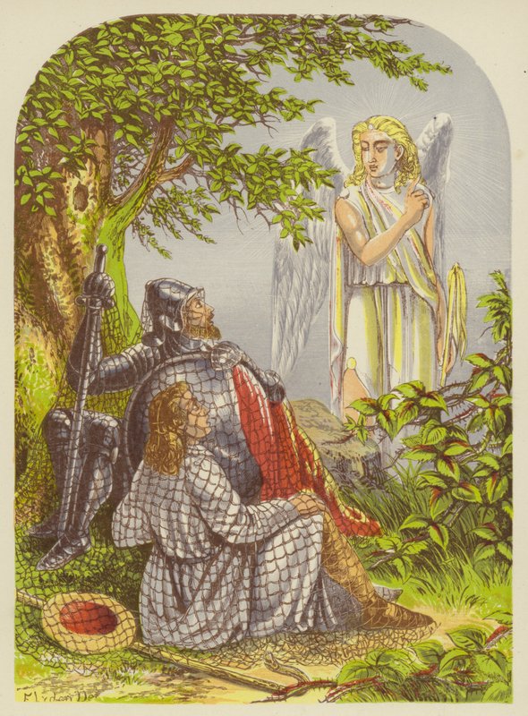 Christen en Hoopvol gevangen in het net door Alexander Francis Lydon