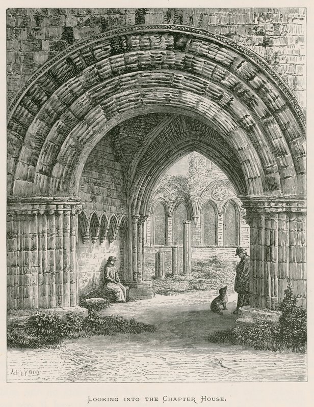 Furness Abbey, Kijken in de Kapittelzaal door Alexander Francis Lydon