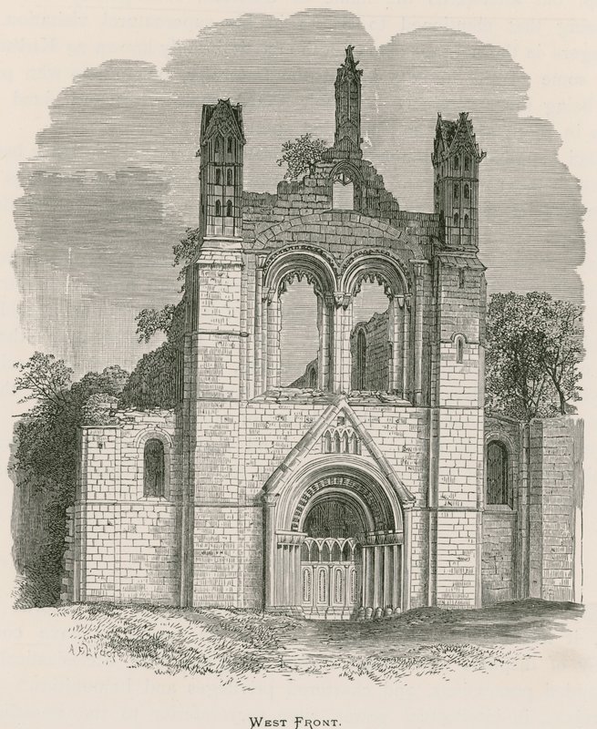 Kirkstall Abbey, westfront door Alexander Francis Lydon