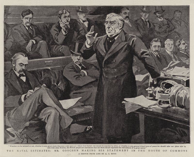De marinebegroting, de verklaring van Mr. Goschen in het Lagerhuis door Alexander Stuart Boyd