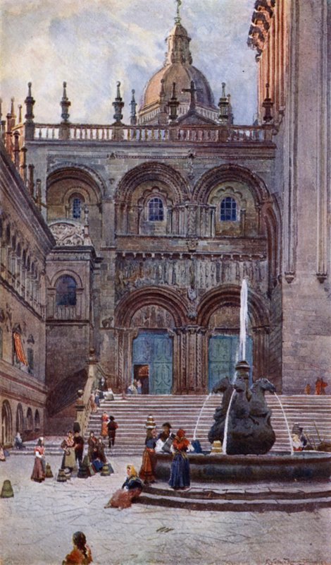 Kathedraal van Santiago de Compostela, Zuidelijke Deur door Alexander Wallace Rimington
